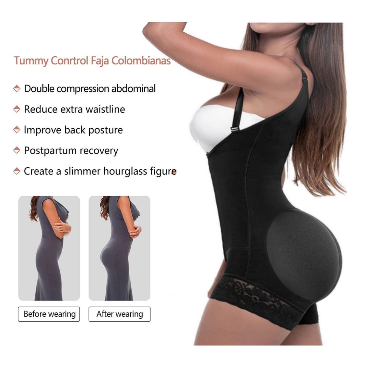 Fajas Postpartum For BBL and Lipo Recovery Tummy Tuck,