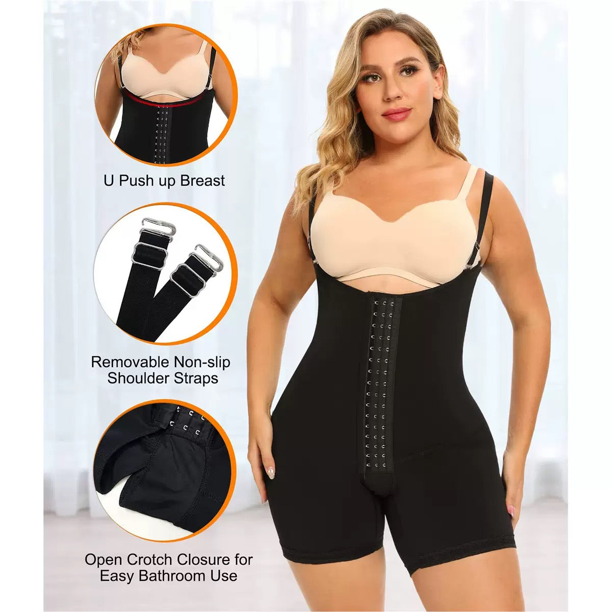 Women's tummy tucker With Adjutable Shoulder Straps