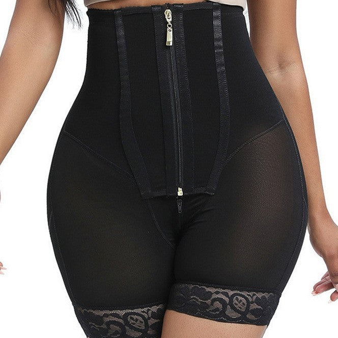 Plus Size Body Shapers Amazon With Hook And Zipper Butt lifter丨Zipper Crotch