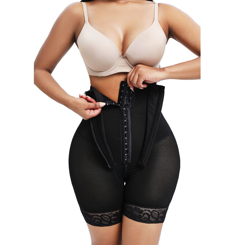 Plus Size Body Shapers Amazon With Hook And Zipper Butt lifter丨Zipper Crotch