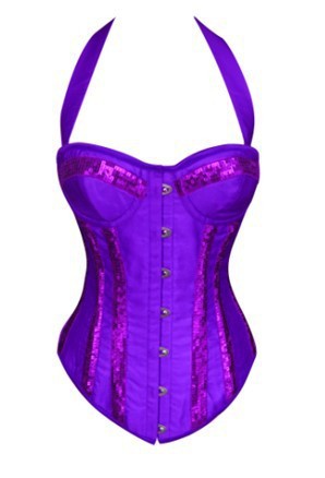 Satin Black Corset Top