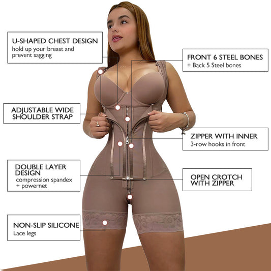Plus Size Shapewear Corset Waist trainer Black 