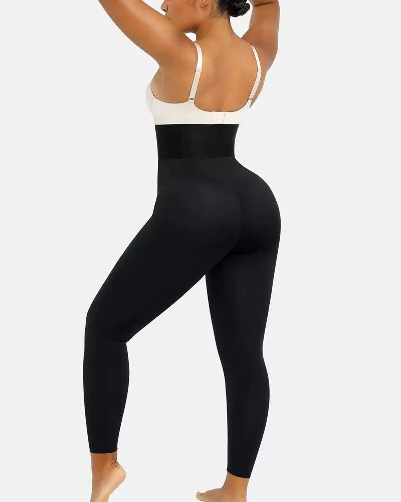 Shapewear Leggings Butt Lifting High Waist Tummy Control Shaper丨Patchwork Waistband