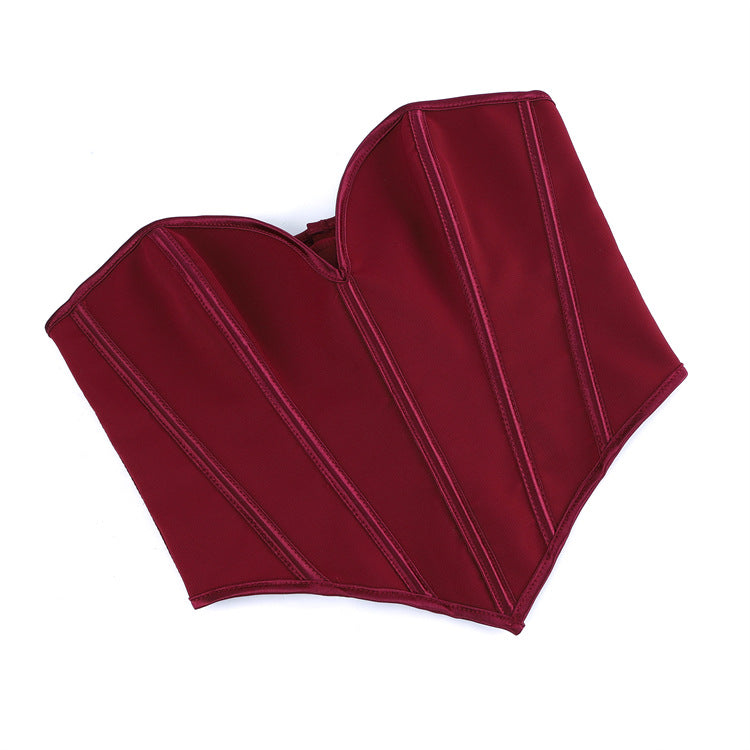 Wholesale Hourglass Silhouette Corset With Hooks For Retailers丨 Sweetheart Neckline