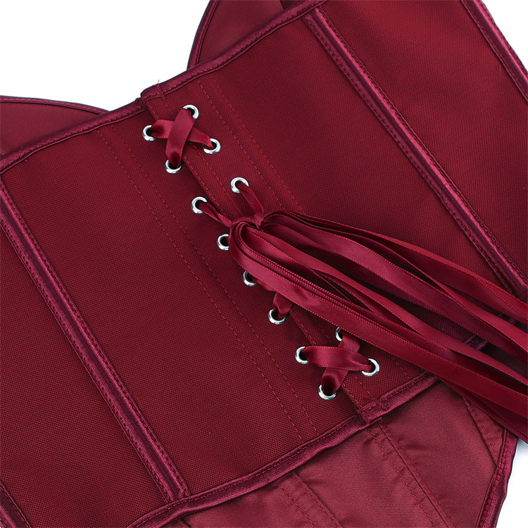 Wholesale Hourglass Silhouette Corset With Hooks For Retailers丨 Sweetheart Neckline