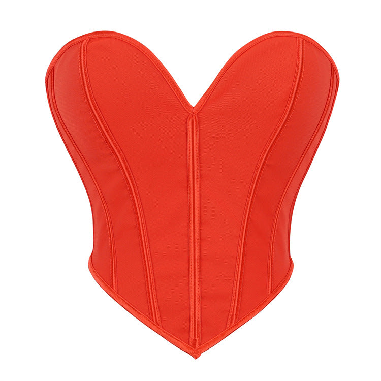 Wholesale Hourglass Silhouette Corset With Hooks For Retailers丨 Sweetheart Neckline