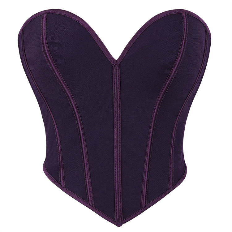 Wholesale Hourglass Silhouette Corset With Hooks For Retailers丨 Sweetheart Neckline