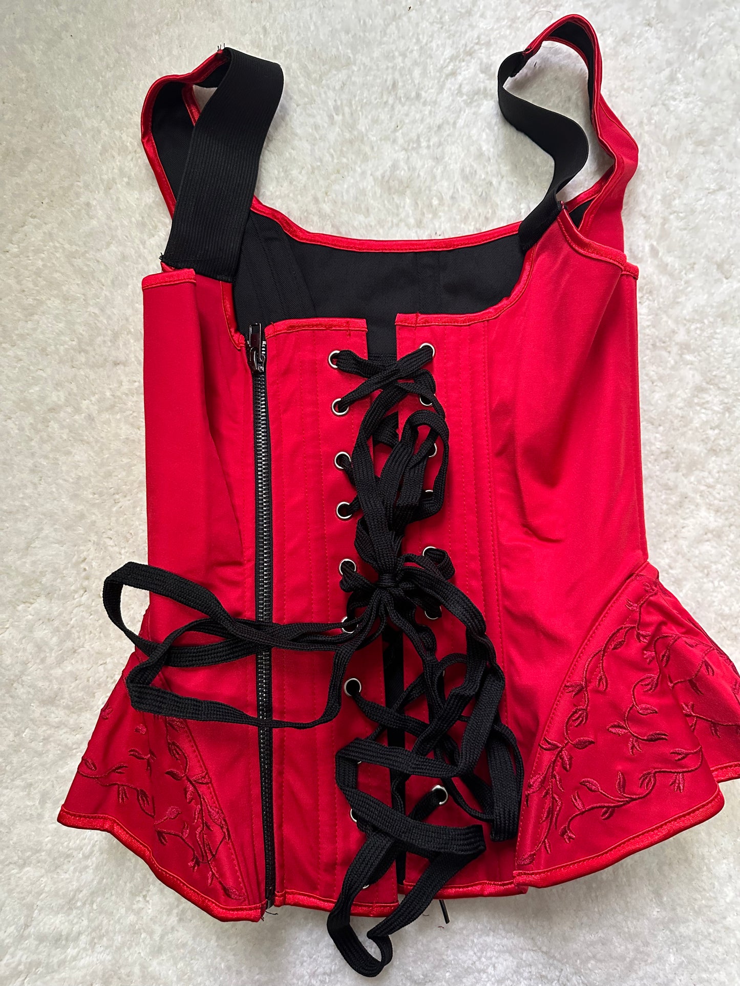 Overbust Corset With Straps High-end Embroidered Shapewear For Hourglass Shape