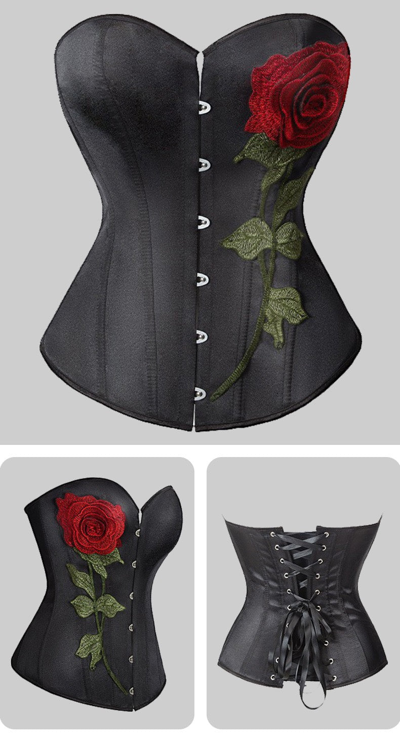wholesale 3D Rose Waist Trainer And Corset With Hook Sculpting Waist 