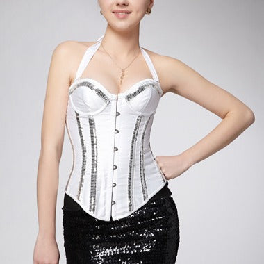 Satin Black Corset Top 