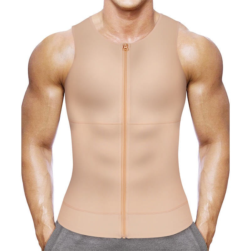  male compression garment for tummy control with back support